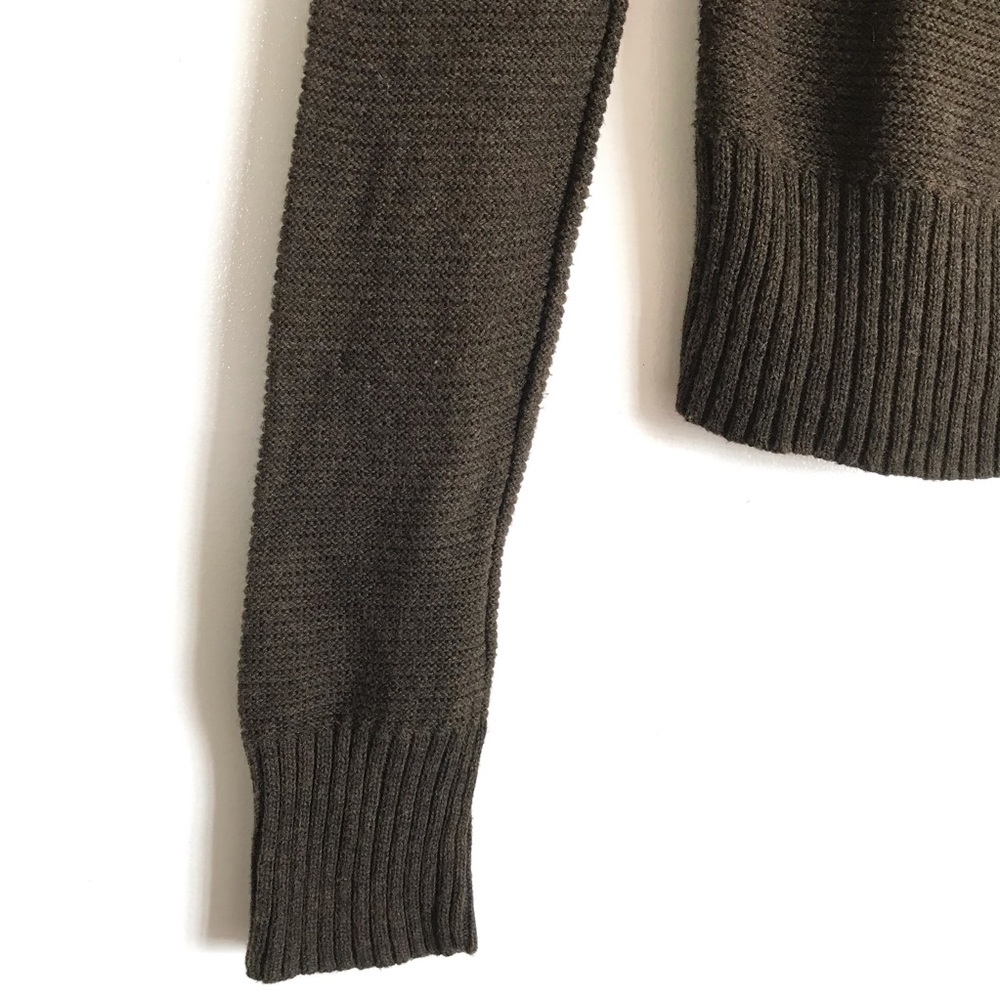 Veronika Maine Sml Olive Green Collared Cardi Knit - Picture 6 of 13